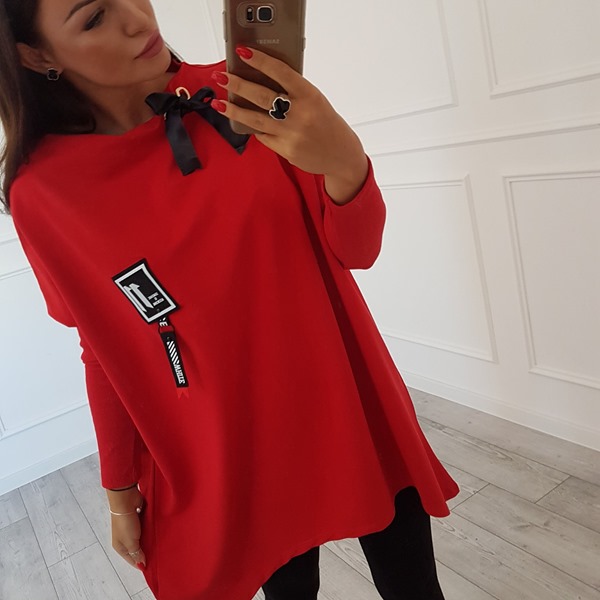 ASYMETRICKÁ TUNIKA OVERSIZE - MÄTA