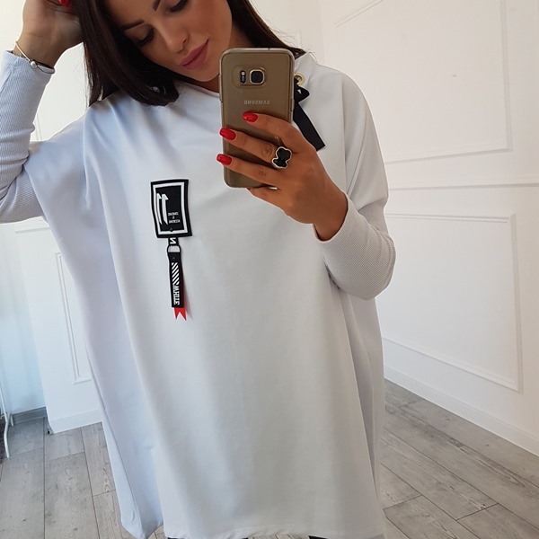 ASYMETRICKÁ TUNIKA OVERSIZE - MÄTA