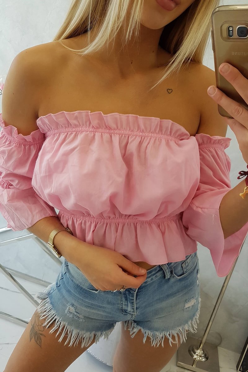 BLÚZKA HISPANIA - RUŽOVÁ