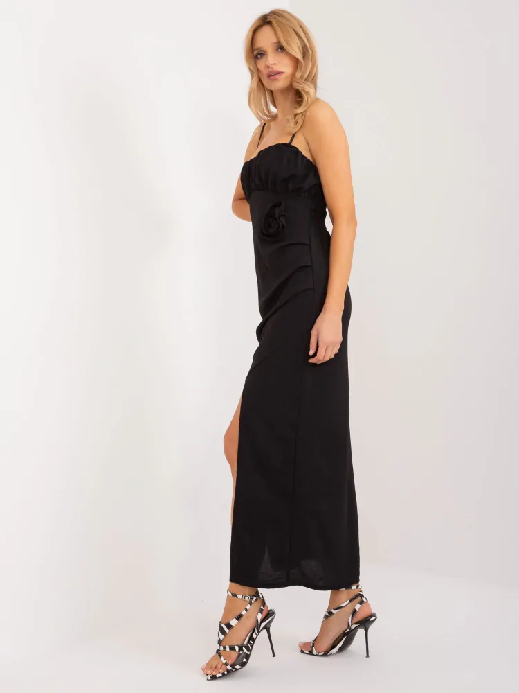 Šaty s ramienkami - čierna