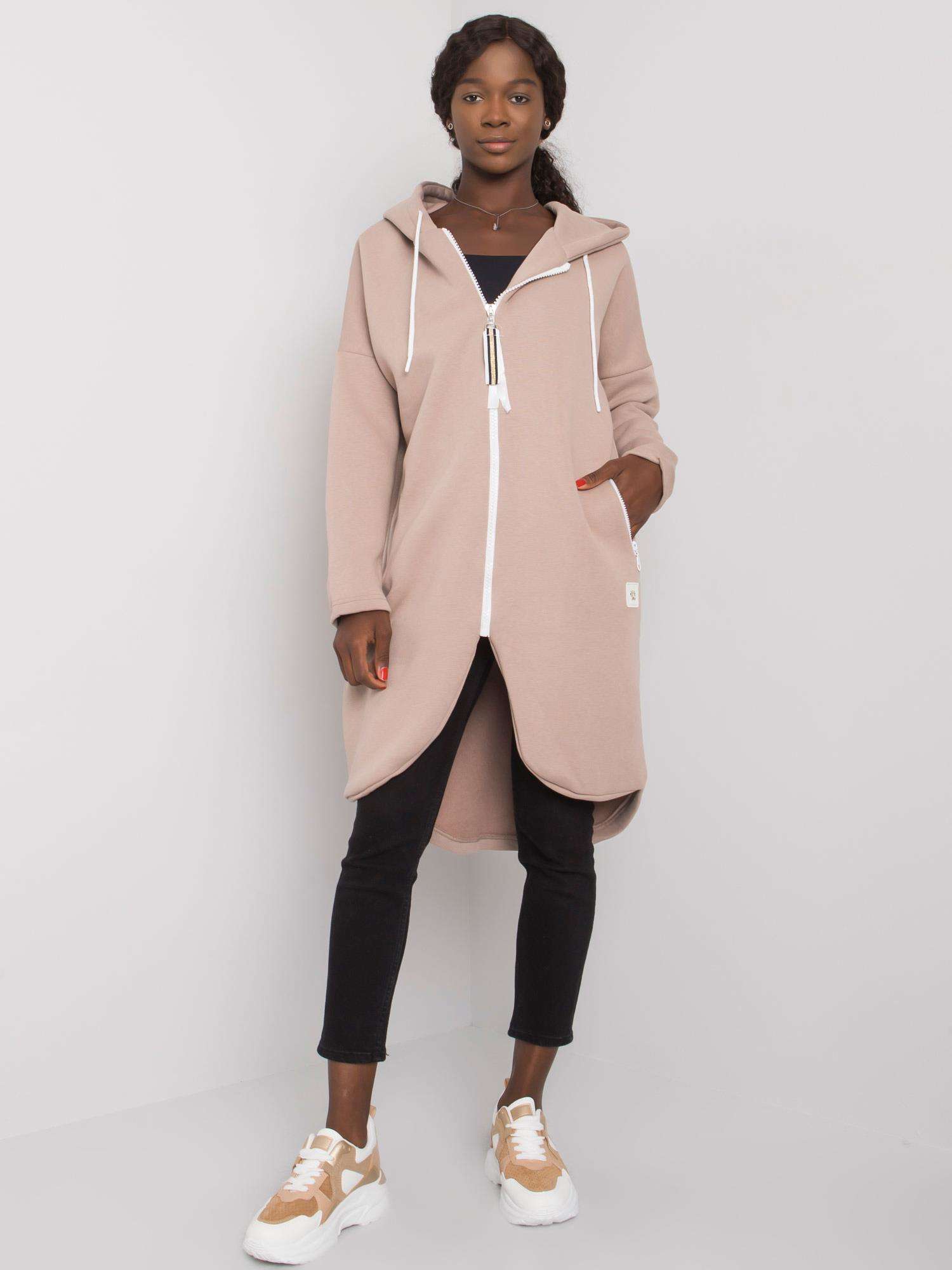 Dlhá mikina Stunning - béžová