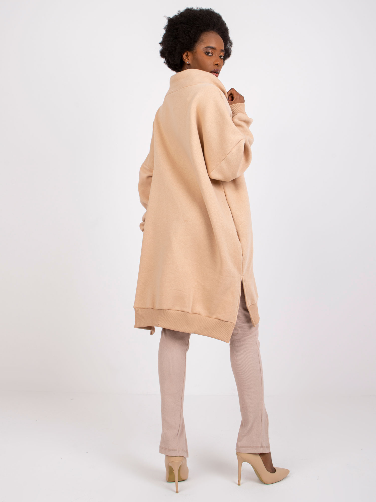 Dlhá mikina Maroko - béžová