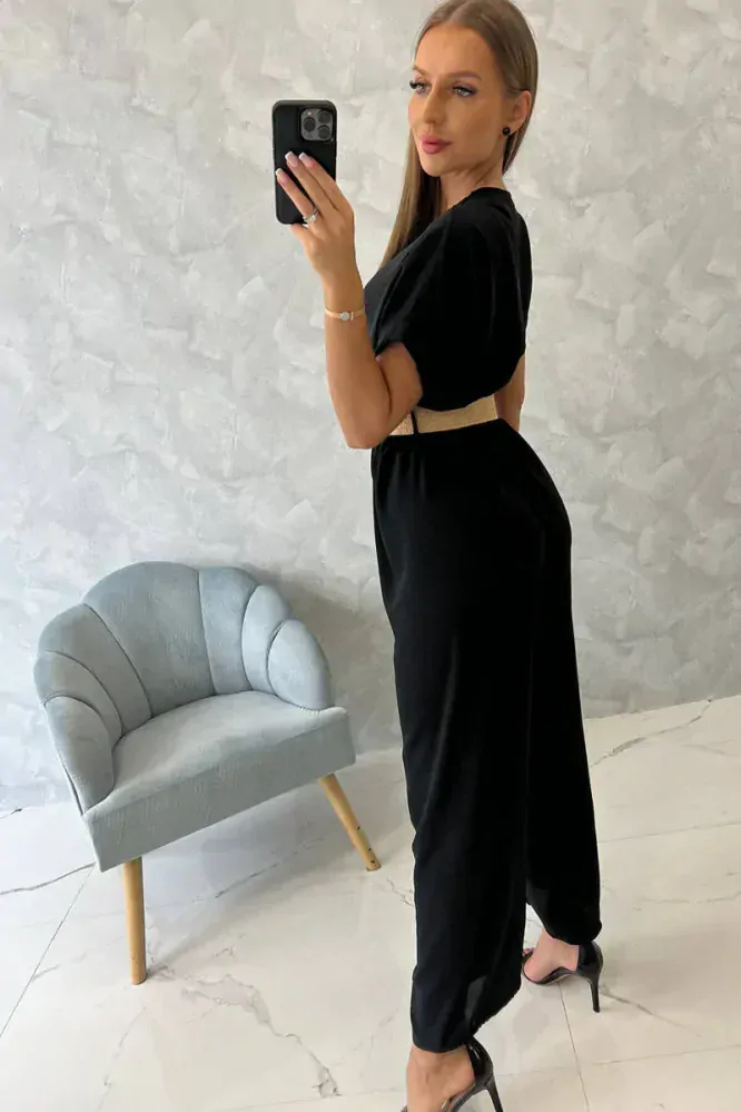 OVERAL S OPASKOM - čierna