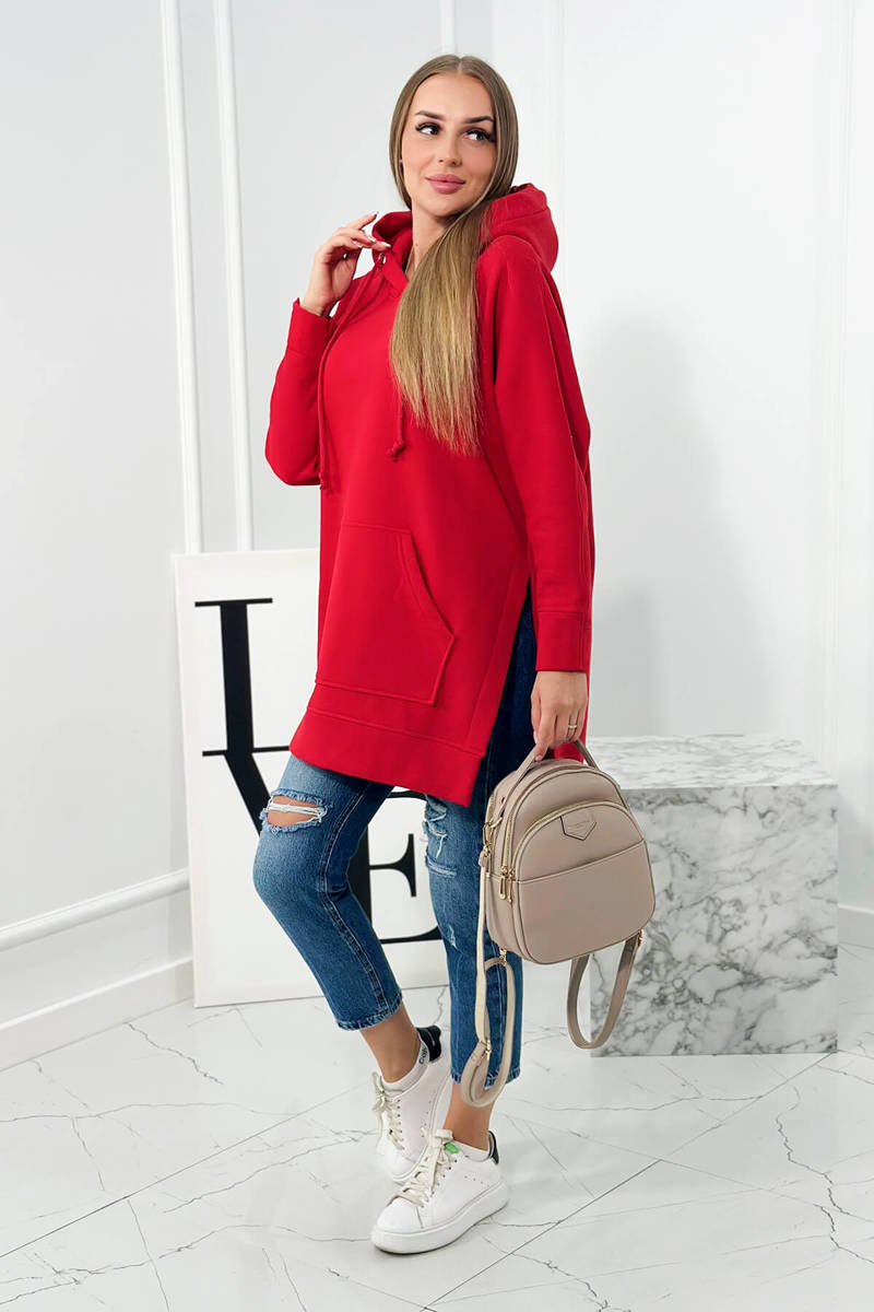 MIKINA S ROZPARKAMI - červená