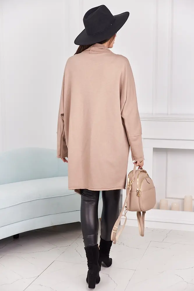 Kardigan s vreckami - béžová