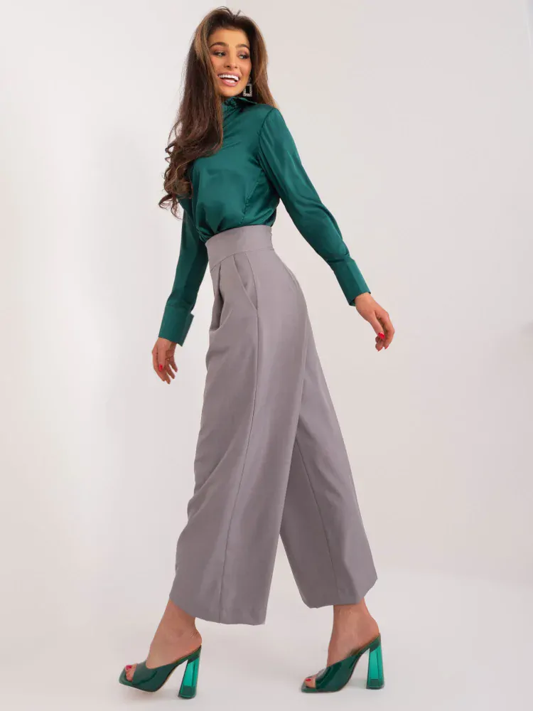 Široké nohavice - šedá