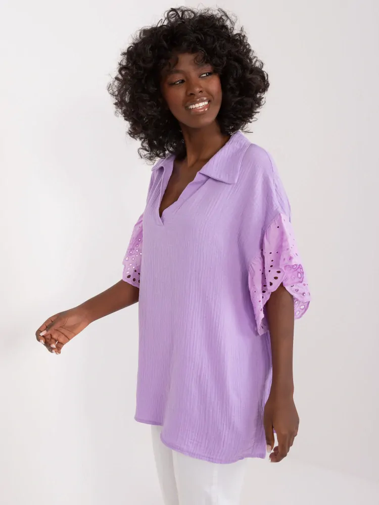 Oversize blúzka - fialová