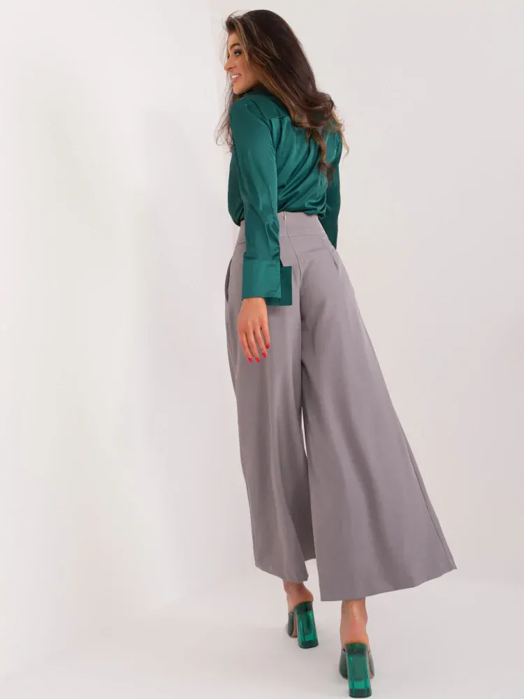 Široké nohavice - šedá