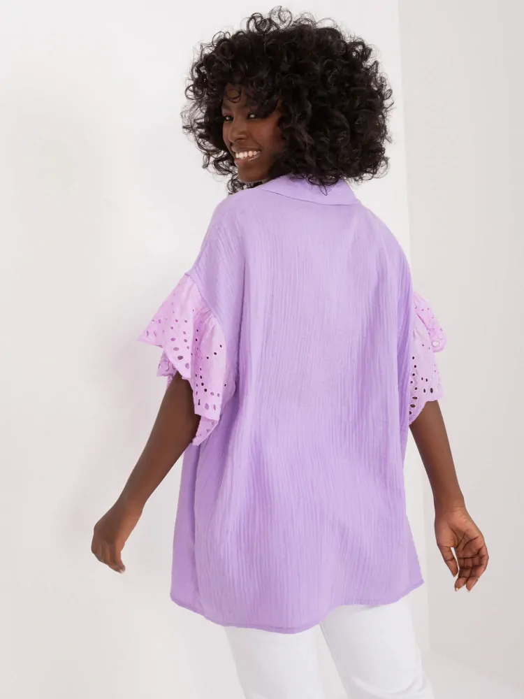 Oversize blúzka - fialová