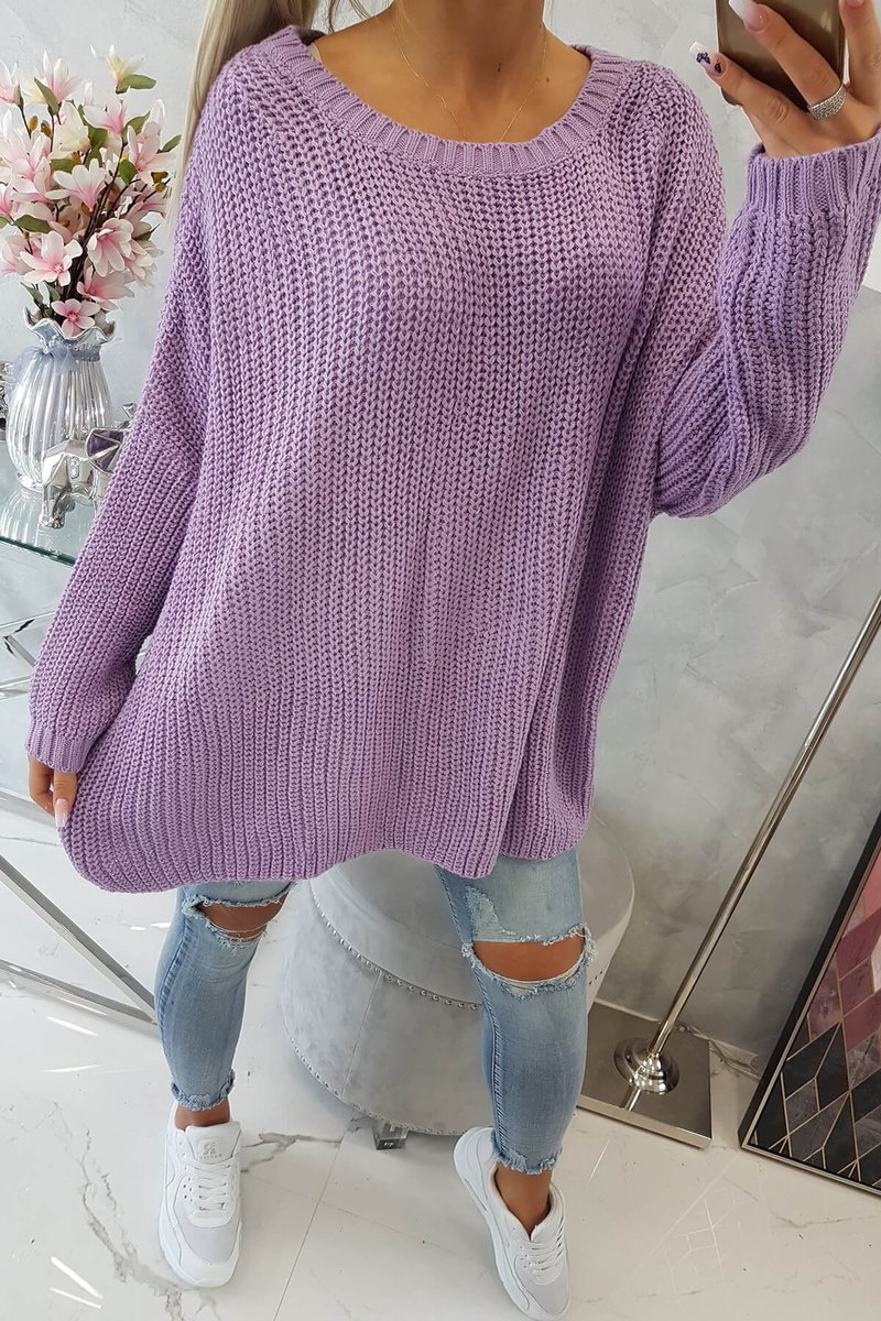 EXTREM OVERSIZE PULÓVER - FIALOVÁ
