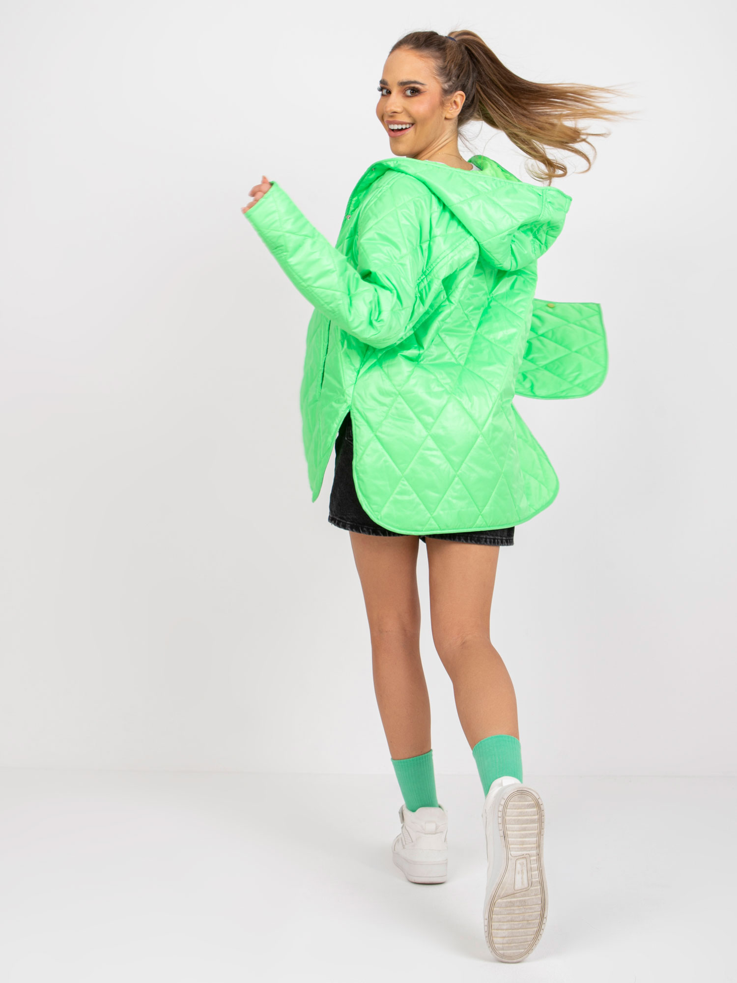 Prešívaná bunda Eleanor - zelená