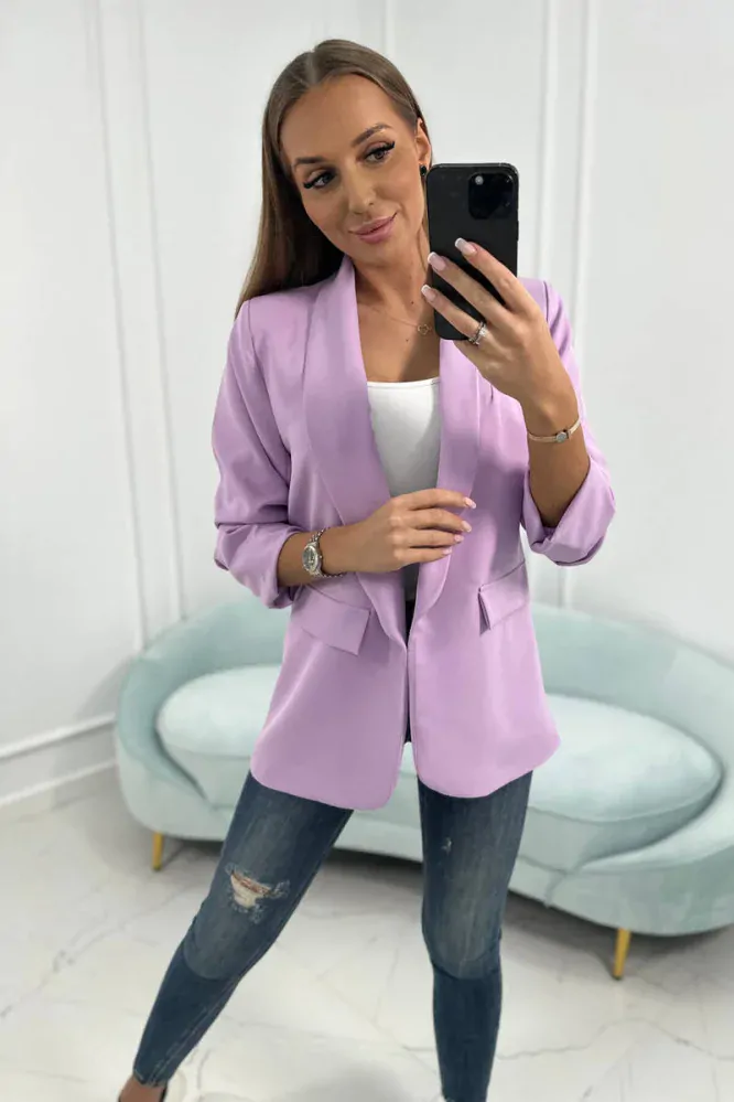 Elegantné sako - svetlá fialová