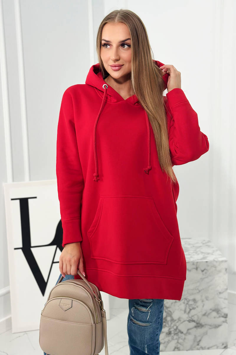 MIKINA S ROZPARKAMI - červená