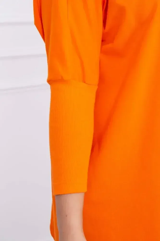 ASYMETRICKÁ TUNIKA OVERSIZE - ORANŽOVÁ