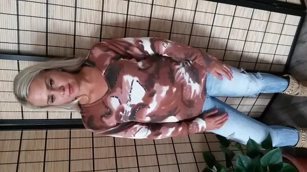 Dámsky pulóver vzorový