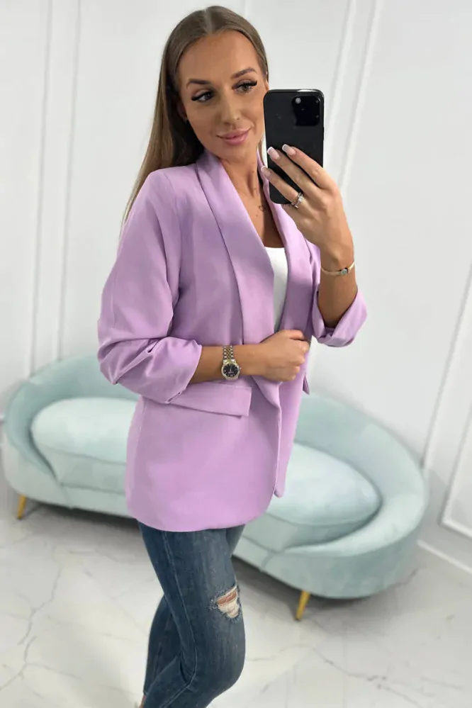 Elegantné sako - svetlá fialová