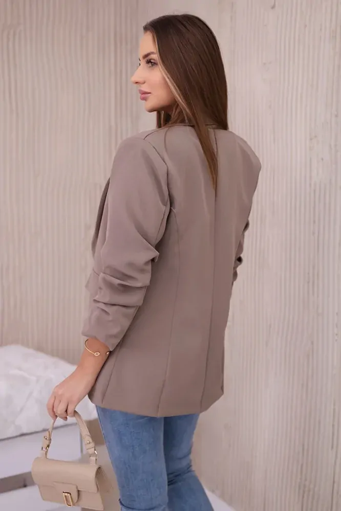 Elegantné sako - cappuccino
