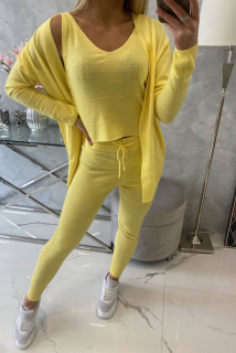 SVETROVÝ 3 DIELNY SET Žltá