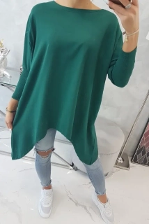 ASYMETRICKÁ TUNIKA OVERSIZE - ZELENÁ