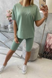 SÚPRAVA TOP+LEGÍNY - TMAVÁ MÄTA