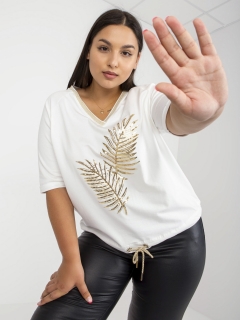 Tričko s výstrihom - biela