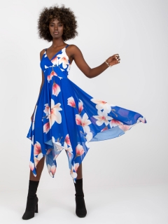 Asymetrické šaty - modrá