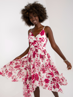 Asymetrické šaty - ecru