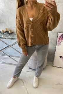 SVETER SO VZOROM - camel