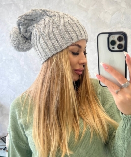 DÁMSKA ČAPICA - šedá