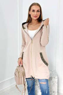 Mikna s kapucňou - béžová