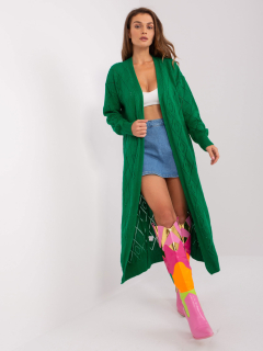 Kardigan so vzorom - zelená