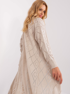 Kardigan so vzorom - béžová