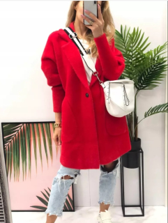Alpaka Kabát Nora - červená