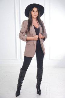 Elegantné sako - cappuccino