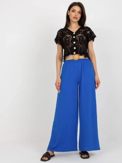 Nohavice s opaskom - kobalt