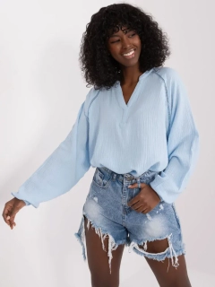 Bavlnená blúzka - modrá