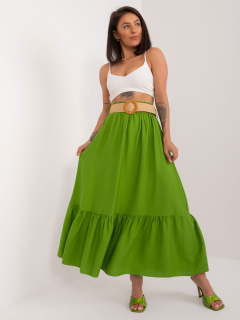 Sukňa s volánikmi - zelená