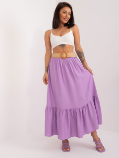 Sukňa s volánikmi - fialová