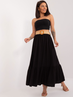 Sukňa s volánikmi - čierna