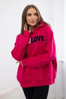 Mikina Love - fuchsia