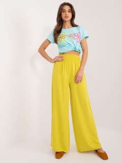 Letné nohavice - tmavá žltá