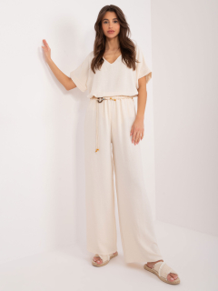 Letné nohavice - svetlá béžová