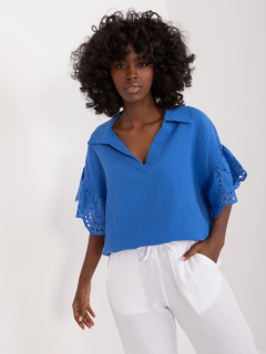 Oversize blúzka - modrá