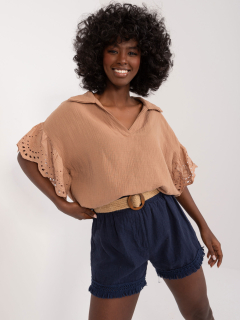 Oversize blúzka - camel