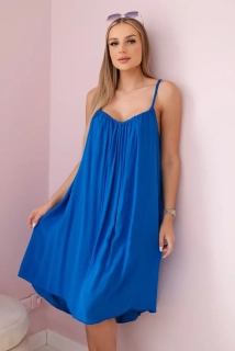 Šaty s ramienkami - modrá