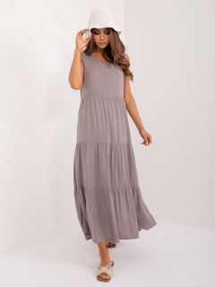 Maxi šaty - šedá