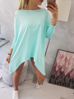 ASYMETRICKÁ TUNIKA OVERSIZE - MÄTA